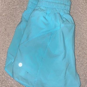 Blue women’s Lululemon workout shorts size 6